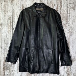 Wilsons Leather Pelle Studio thinsulate Black Leather Jacket sz M